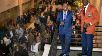 CHARLOTTE, NC - FEBRUARY 17: at the 20th annual NBAS Legends Brunch held by the National Basketball Retired Players Association at the Charlotte convention center on February 17, 2019 in Charlotte, North Carolina. (Photo by John McCoy/Getty Images)