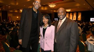 CHARLOTTE, NC - FEBRUARY 17: at the 20th annual NBAS Legends Brunch held by the National Basketball Retired Players Association at the Charlotte convention center on February 17, 2019 in Charlotte, North Carolina. (Photo by John McCoy/Getty Images)