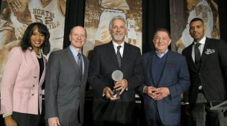 CHARLOTTE, NC - FEBRUARY 17: at the 20th annual NBAS Legends Brunch held by the National Basketball Retired Players Association at the Charlotte convention center on February 17, 2019 in Charlotte, North Carolina. (Photo by John McCoy/Getty Images)