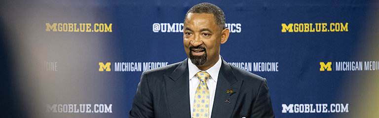 New Michigan Men’s Basketball head coach Juwan Howard